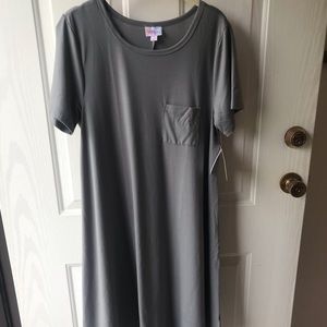 Lularoe Carly Gray High Low Dress
